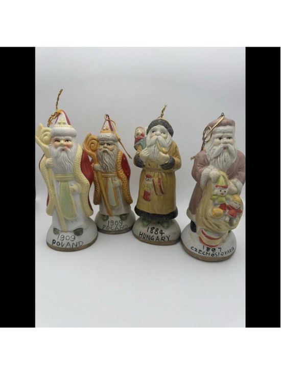 Other - 4 Vintage Heilig-Meyers Old World Santas From Around The World Christmas